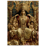 Parvati पार्वती | The Mother on the Mosaic Throne | Museum Poster