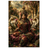 Lakshmi लक्ष्मी | Bathed by the Elephants | Aluminium Print