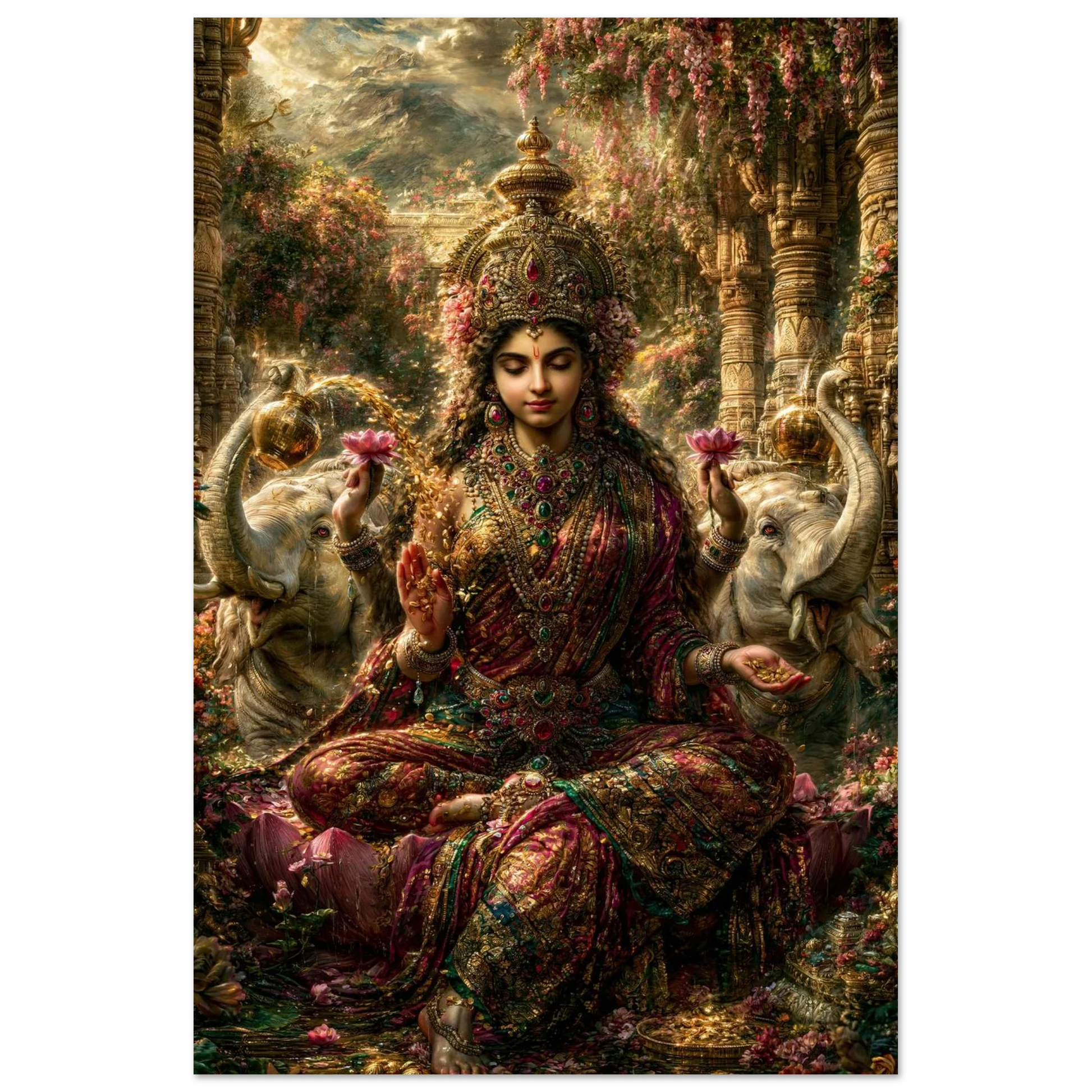 Lakshmi — Bathed by the Elephants