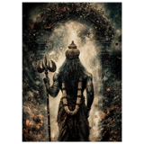 Yama यम | Dharma Raja — Ashes of the Threshold | Aluminium Print
