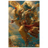 Vishnu विष्णु | The Preserver in Motion | Aluminium Print