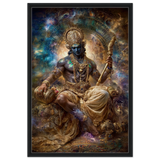 Yama यम | The Judge — Seated in Eternity | Framed Canvas