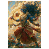 Kali काली | Mother Fierce in the Fire | Museum Poster