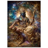 Yama यम | The Judge — Seated in Eternity | Aluminium Print