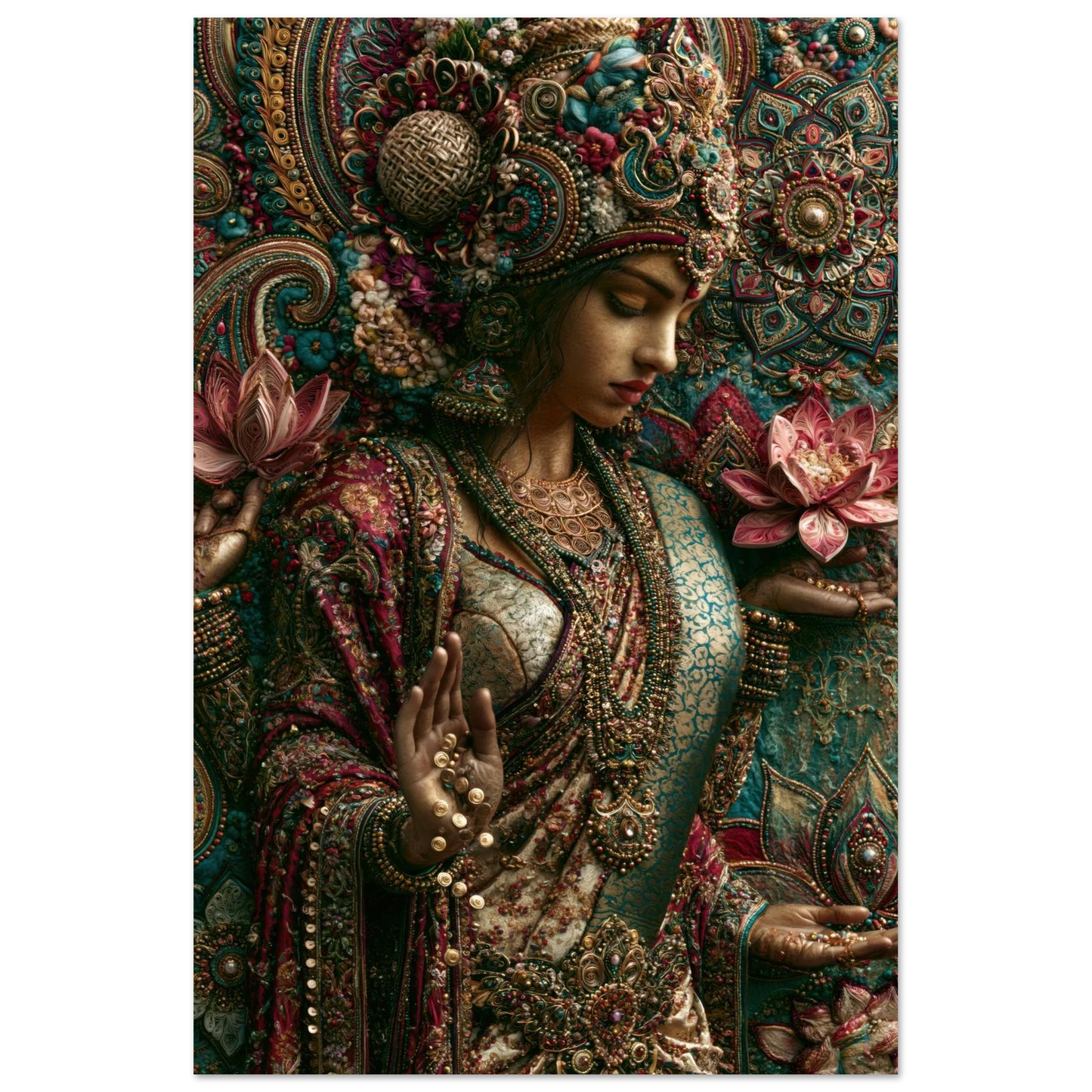 Lakshmi — Embroidered in Devotion