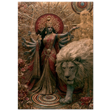 Durga दुर्गा | At Rest in the Rose Garden | Museum Poster