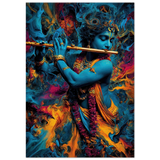 Krishna कृष्ण | The Colour of the Song | Museum Poster