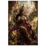 Parvati पार्वती | Enthroned on Her Lion | Aluminium Print