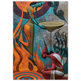 Agni अग्नि | The Offering Poured | Museum Poster