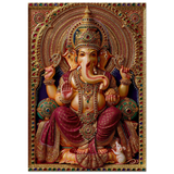 Ganesha गणेश | Enthroned and Blessing | Museum Poster