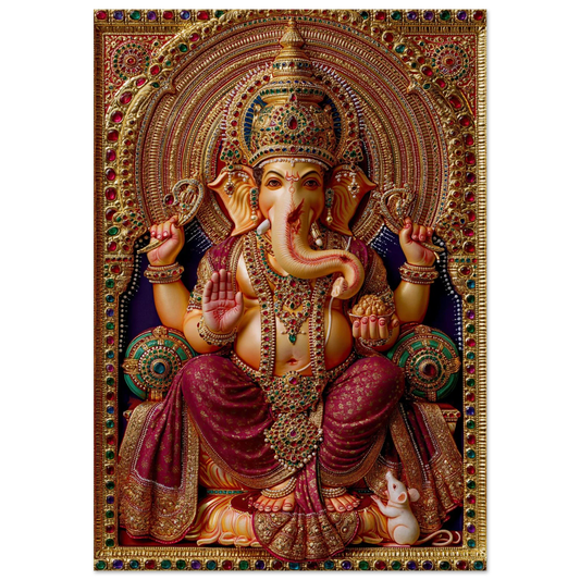 Ganesha — Enthroned and Blessing