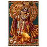Krishna कृष्ण | The Cowherd's Tune | Aluminium Print
