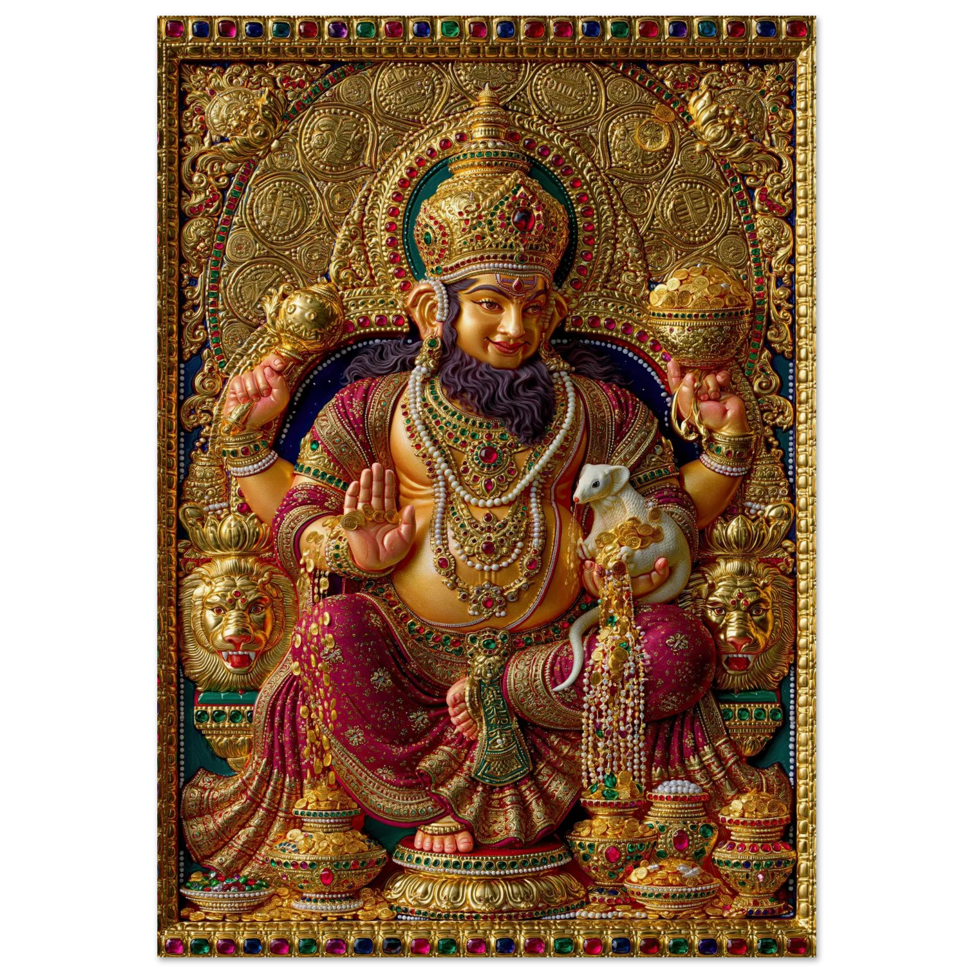 Kubera — Lord of Wealth Enthroned