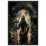 Yama यम | Dharma Raja — Ashes of the Threshold | Framed Canvas