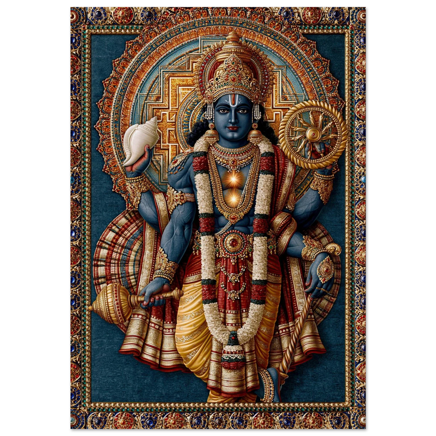 Vishnu — Conch and Discus