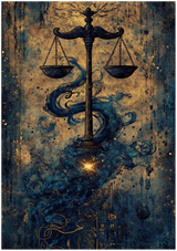 Yama यम | The Scales — Weighing of Souls | Museum Poster