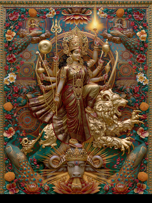 Durga दुर्गा | Born of the Light of All the Gods | Digital Print Download