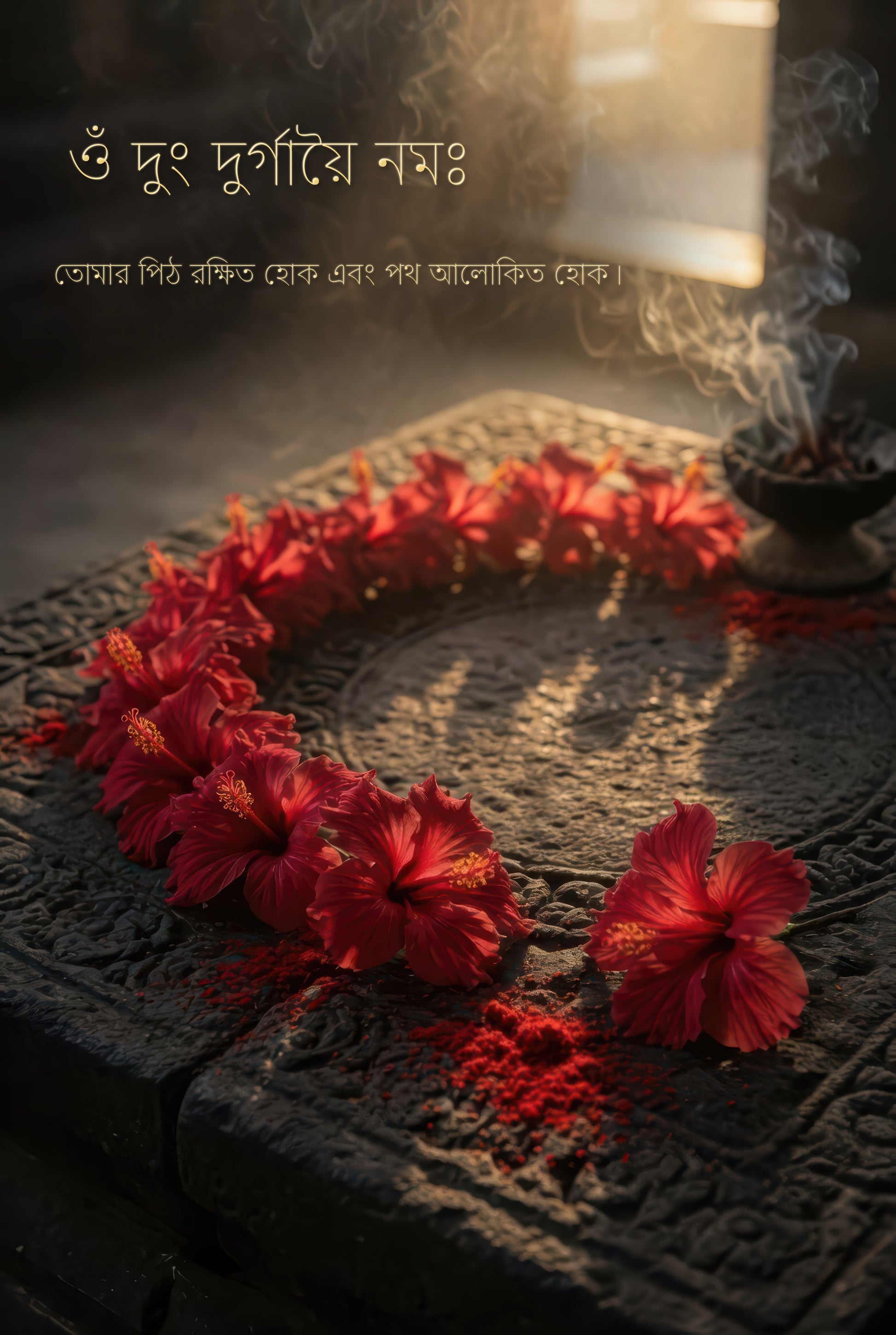 Durga দুর্গা | A Circle Never Broken — Bangla Edition - DuppyArt devotional digital print