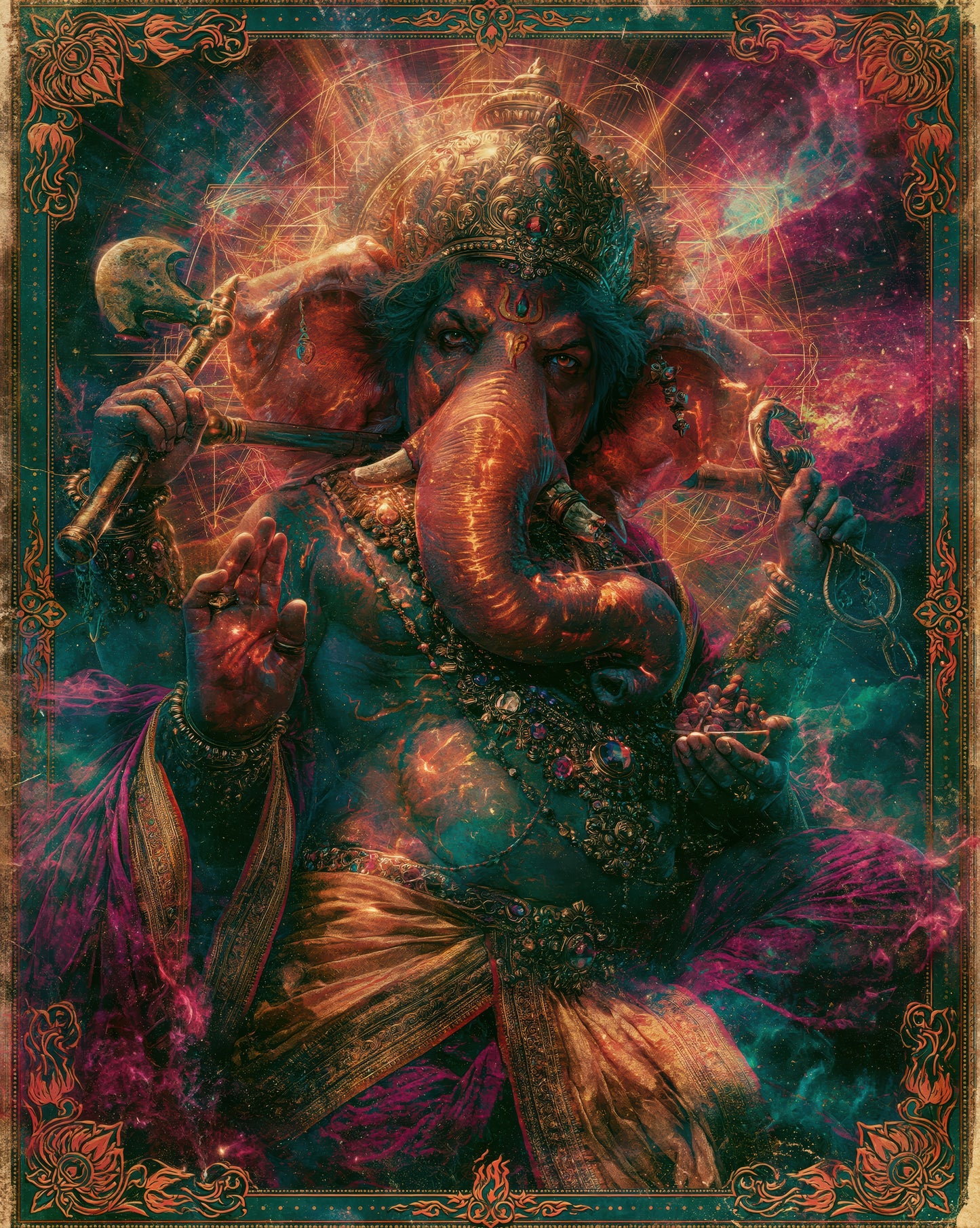 Ganesh गणेश | The Quiet Mountain - DuppyArt devotional digital print