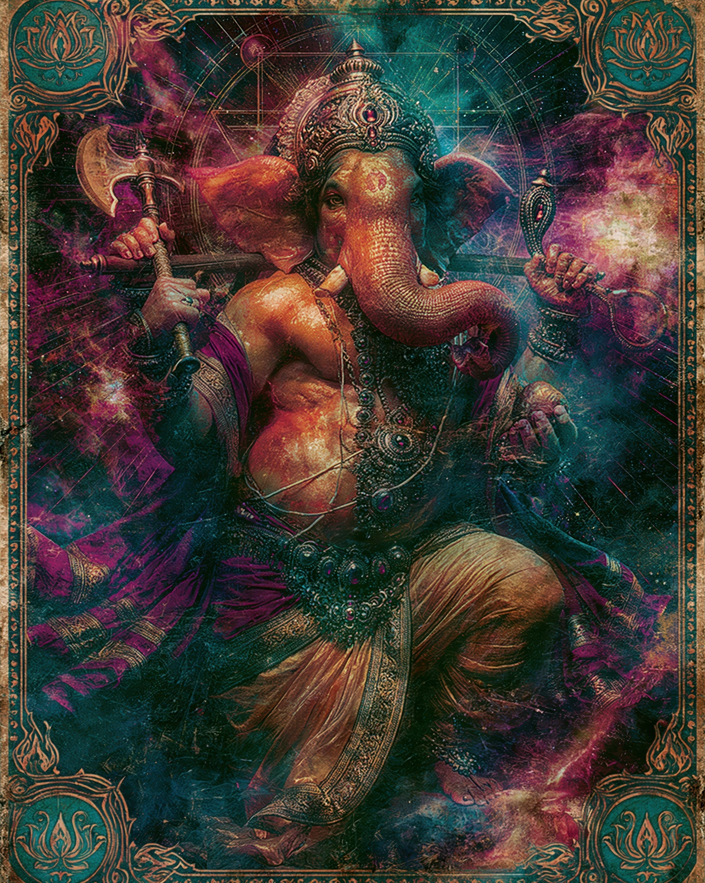 Ganesh गणेश | Keeper of the Threshold - DuppyArt devotional digital print