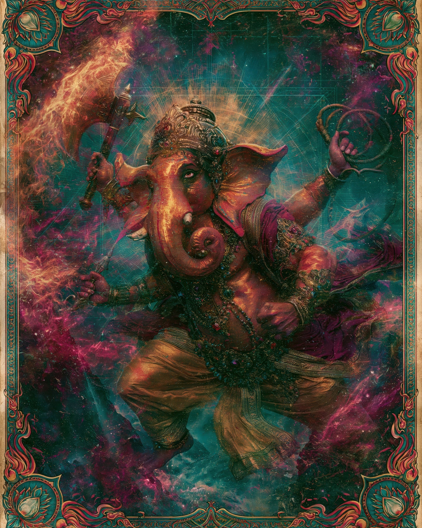 Ganesh गणेश | First Among Warriors - DuppyArt devotional digital print