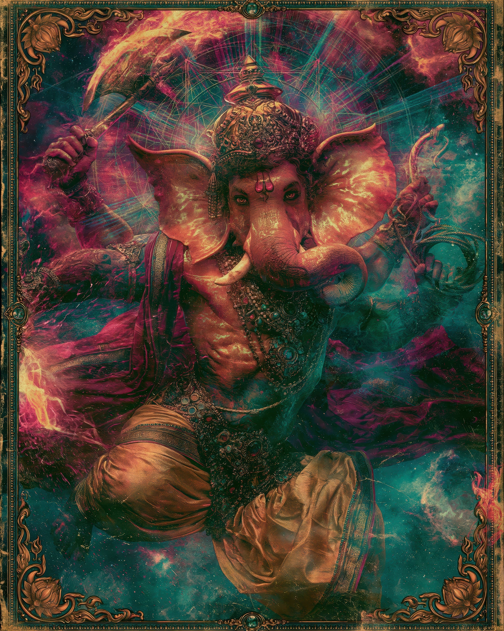 Ganesh गणेश | The Broken Tusk - DuppyArt devotional digital print