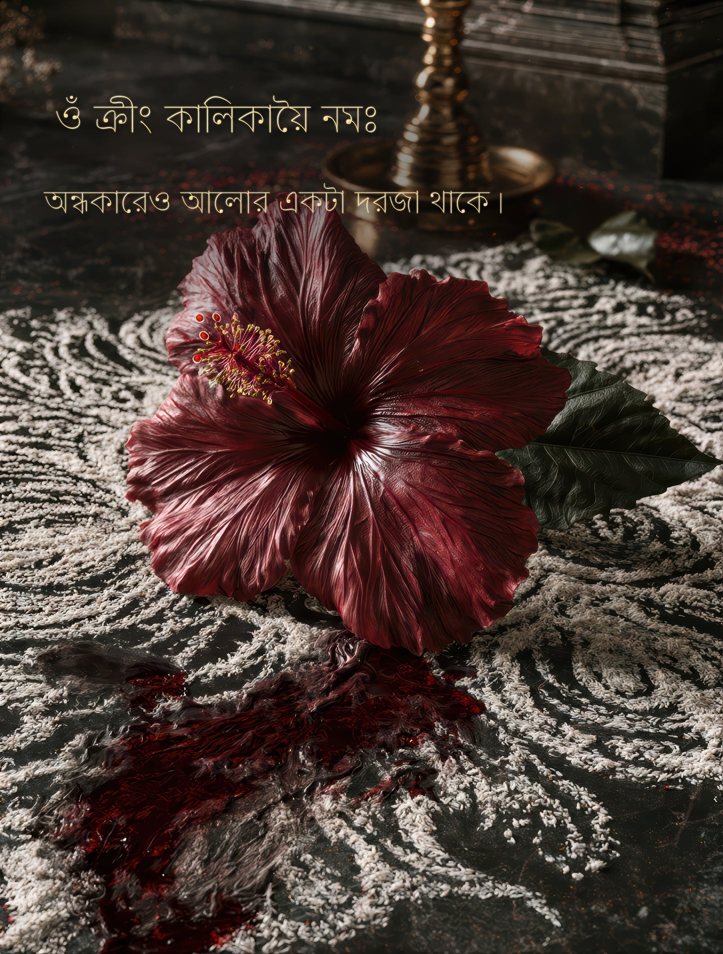 Kali কালী | She Answers in Flowers — Bangla Edition - DuppyArt devotional digital print