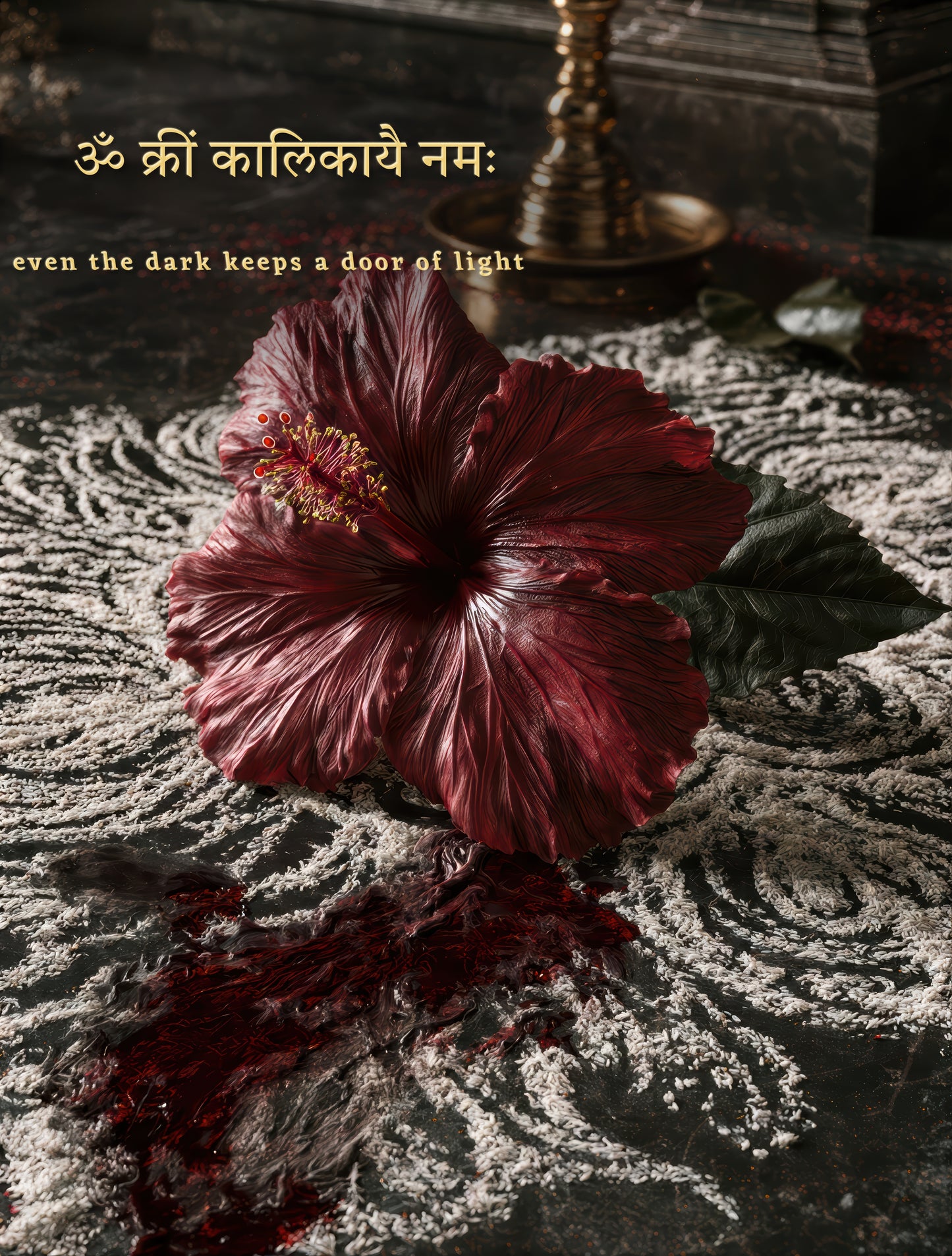 Kali কালী | She Answers in Flowers — Blessing Edition - DuppyArt devotional digital print