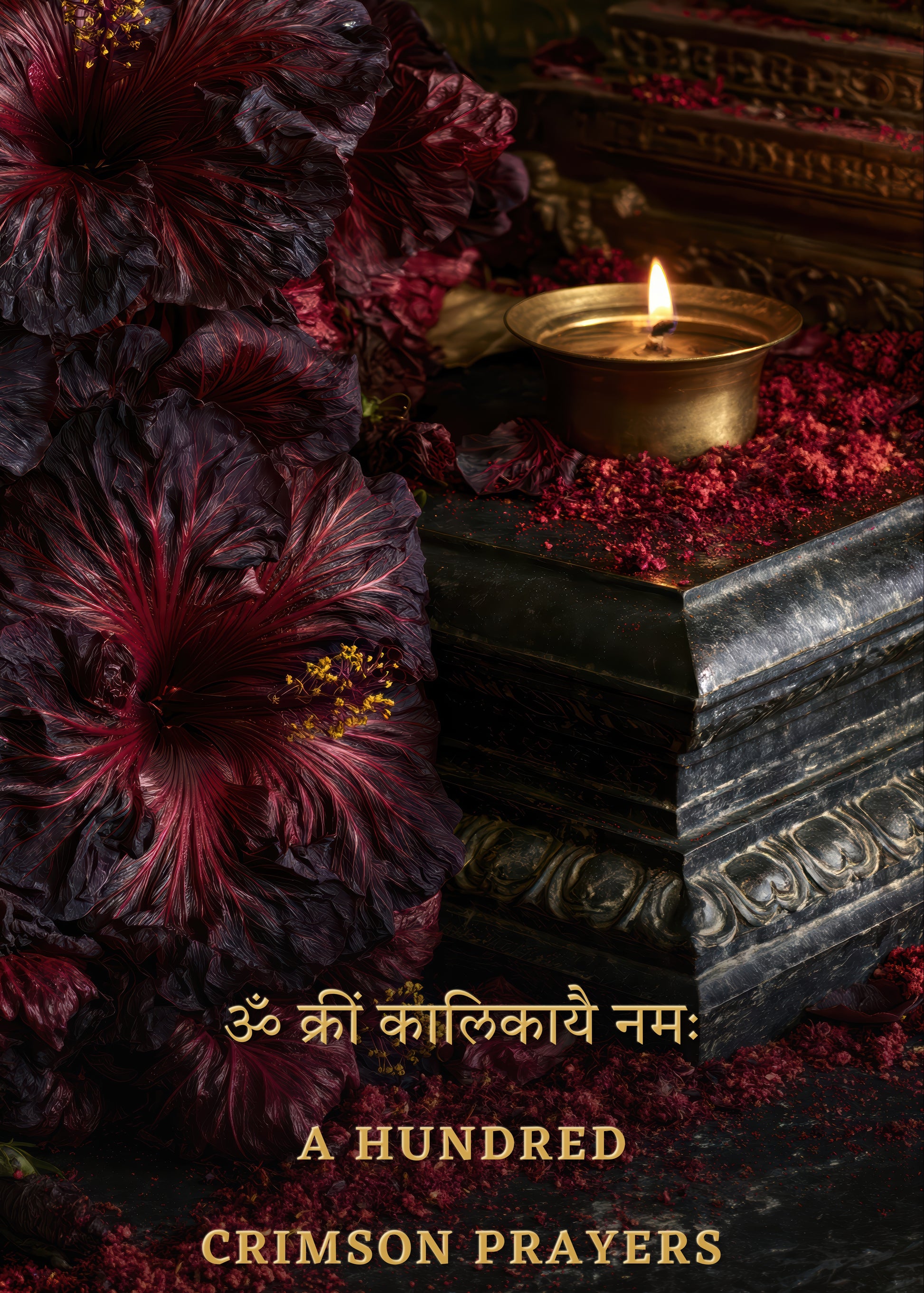 Kali কালী | A Hundred Crimson Prayers - DuppyArt devotional digital print