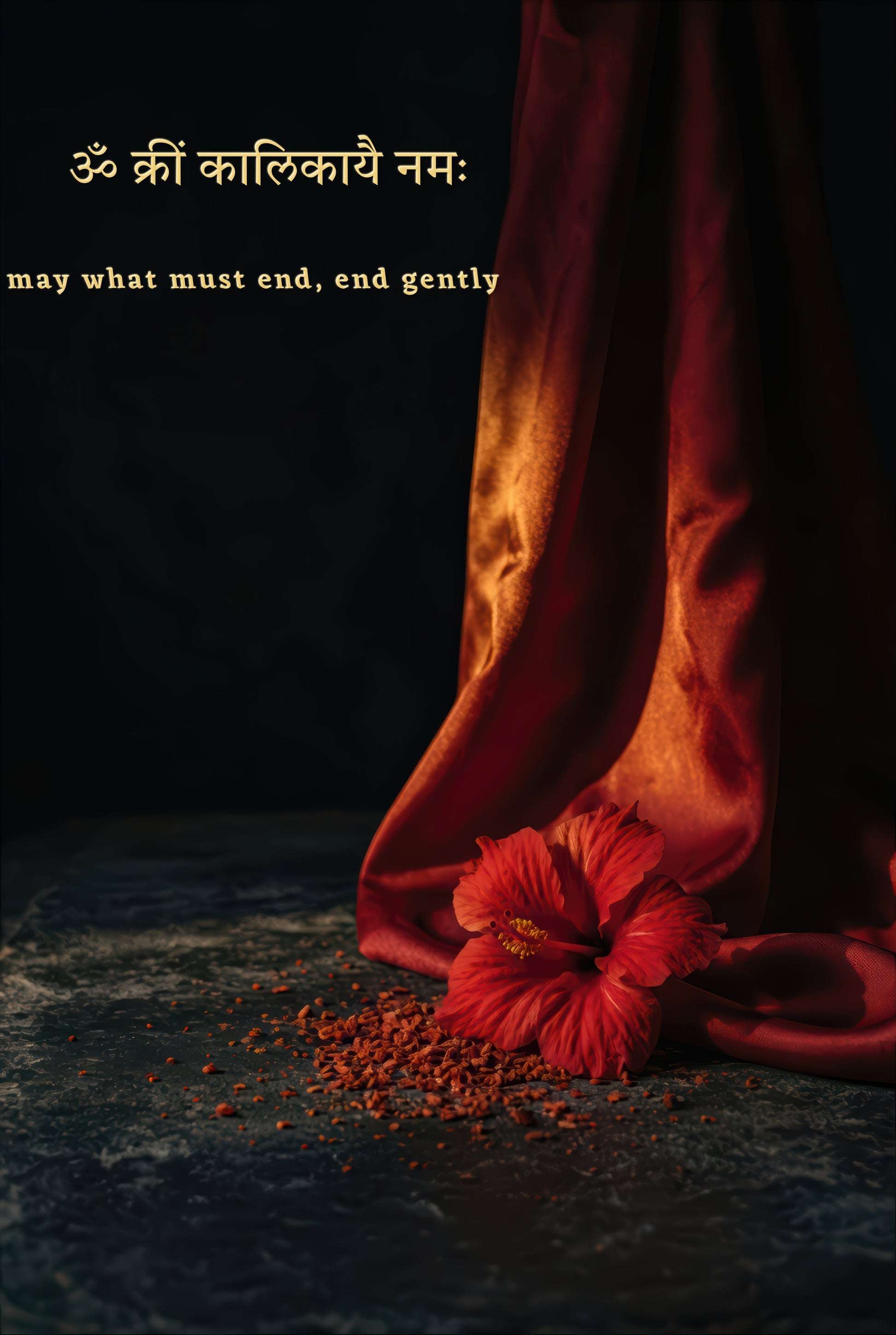 Kali কালী | The Night Blooms Red — Blessing Edition - DuppyArt devotional digital print