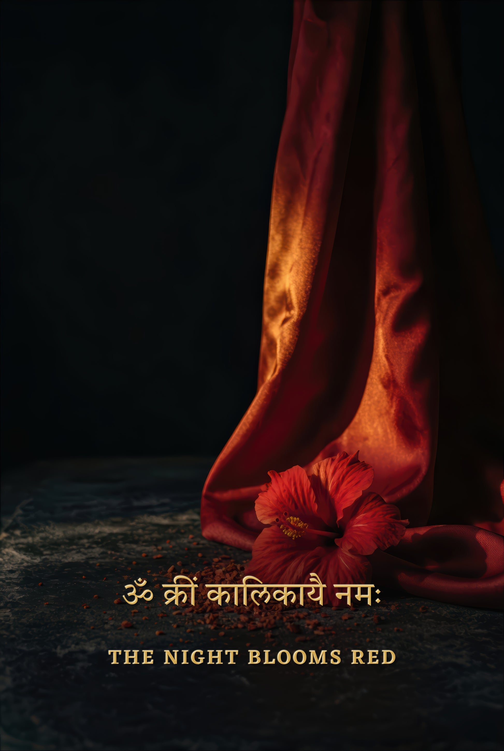 Kali কালী | The Night Blooms Red - DuppyArt devotional digital print