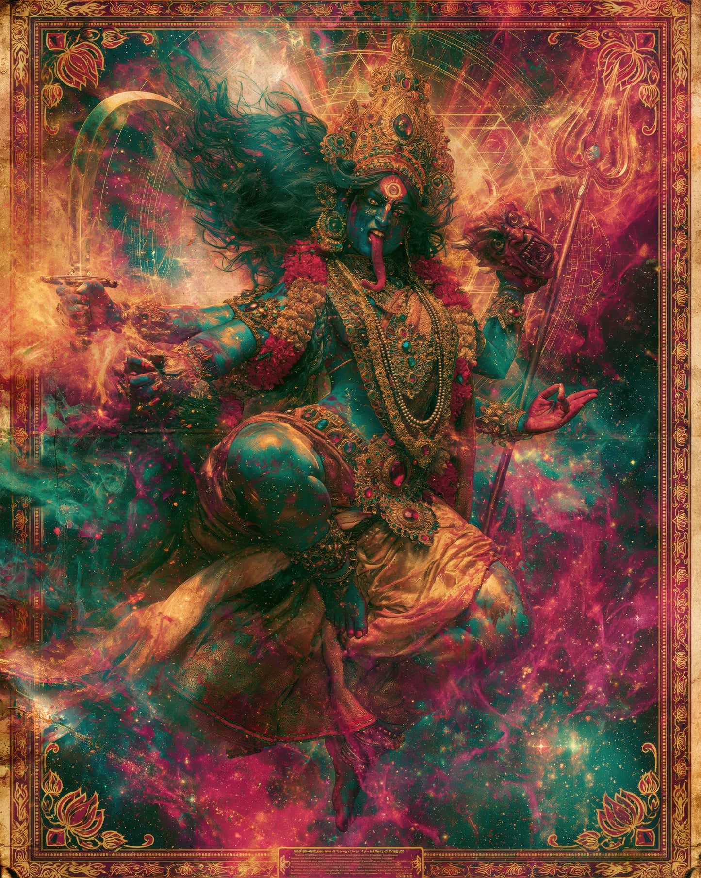 Kali काली | Night's Own Mother - DuppyArt devotional digital print