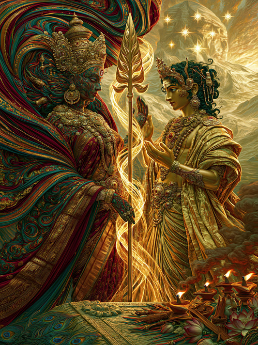 Kartikeya कार्तिकेय | Vel-Dana — The Gift That Conquers - DuppyArt devotional digital print