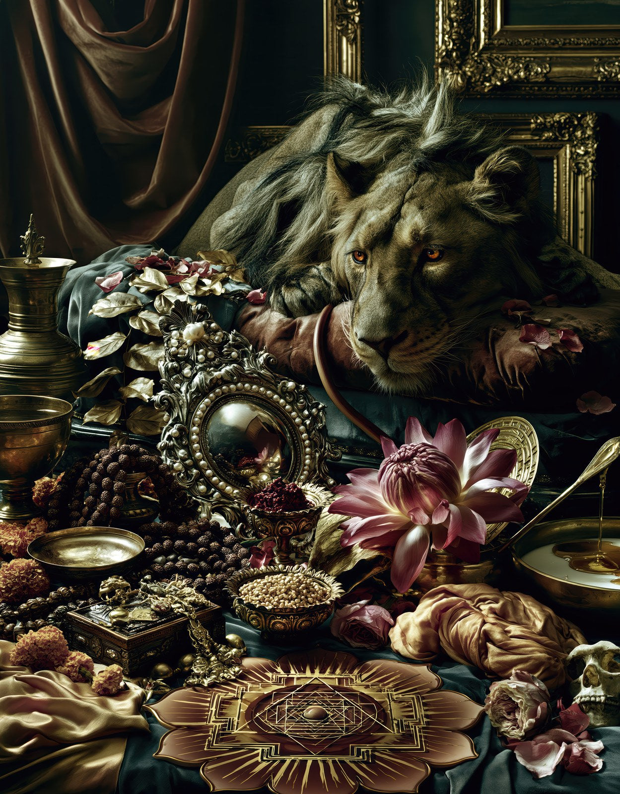 Parvati पार्वती | The Lion at the Altar | Digital Print Download