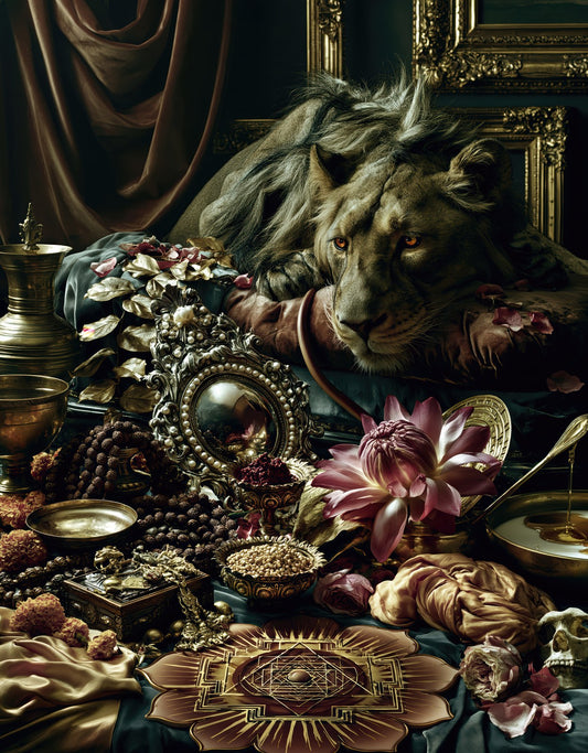 Parvati पार्वती | The Lion at the Altar | Digital Print Download