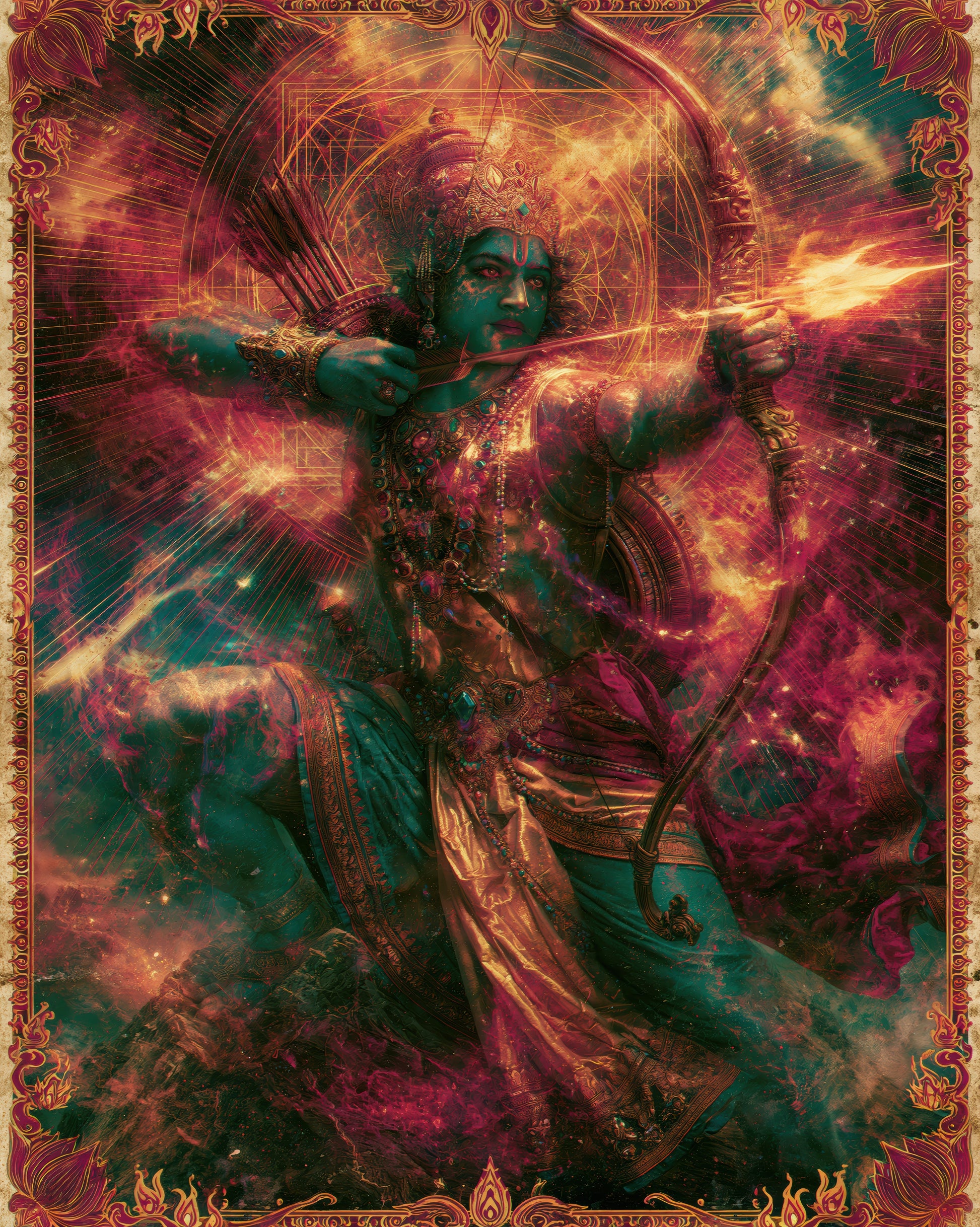 Sri Ram श्री राम | The Prince Keeps His Word - DuppyArt devotional digital print