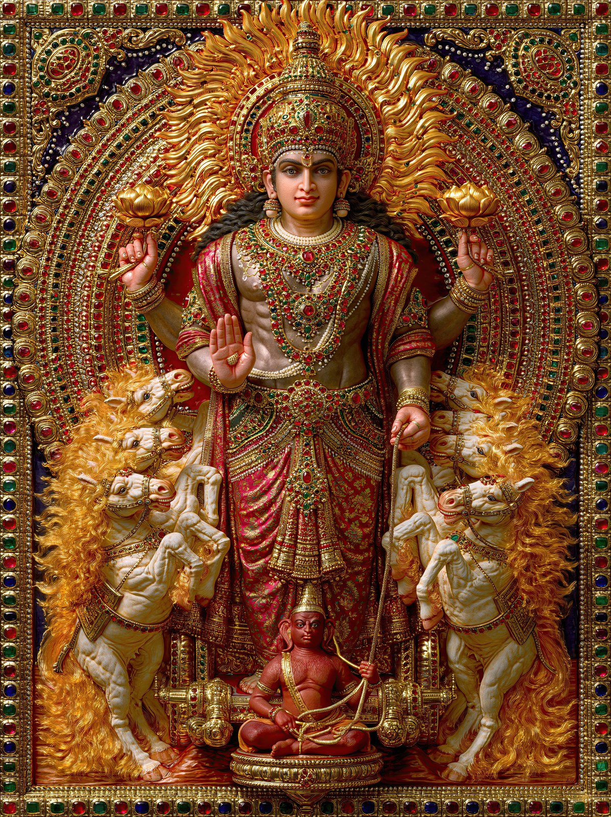 Surya सूर्य | The Standing Sun of the South | Digital Print Download