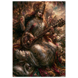 Saraswati सरस्वती | The Beads and the String | Museum Poster