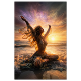 Lakshmi लक्ष्मी | Hands Open to the Dawn | Aluminium Print