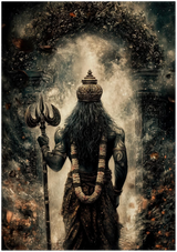 Yama यम | Dharma Raja — Ashes of the Threshold | Museum Poster