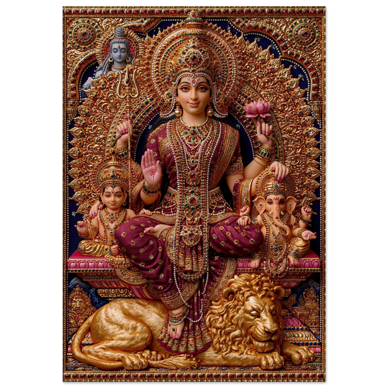 Parvati — Queen of the South with Her Children