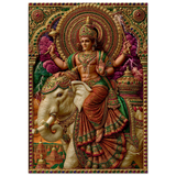 Indra इन्द्र | Enthroned on Airavata | Museum Poster
