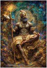 Yama यम | The Judge — The Elder King | Museum Poster