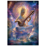 Saraswati सरस्वती | She Tunes the World | Museum Poster