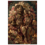 Kubera कुबेर | The Keeper and His Queen | Aluminium Print