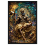Yama यम | The Judge — The Elder King | Framed Canvas