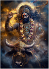 Yama यम | The Judge — Cosmic Fury | Museum Poster