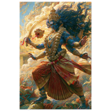 Kali काली | Mother Fierce in the Fire | Aluminium Print