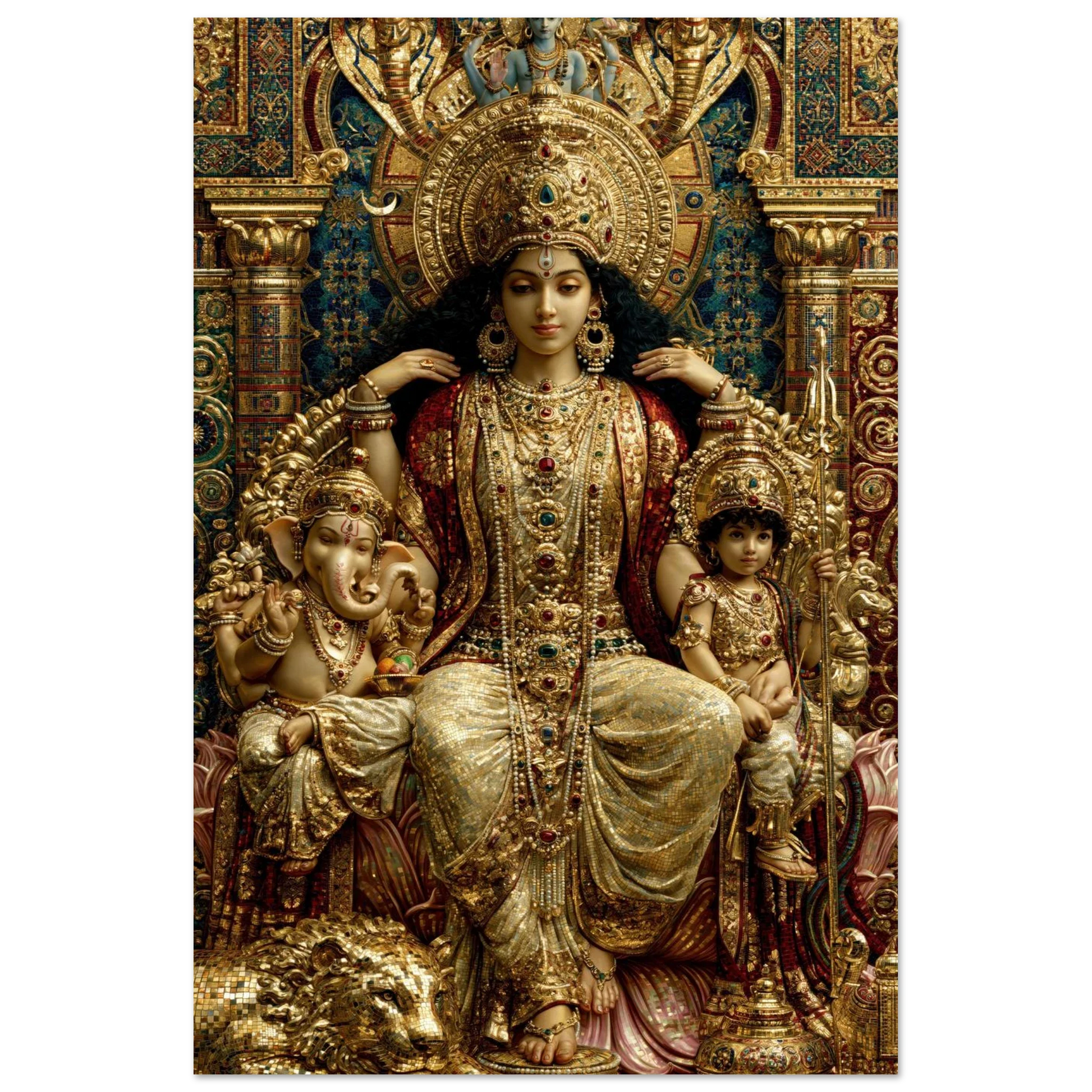 Parvati — The Mother on the Mosaic Throne