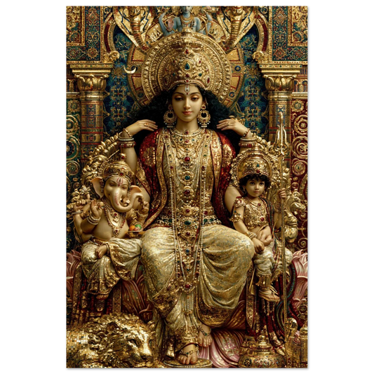 Parvati — The Mother on the Mosaic Throne